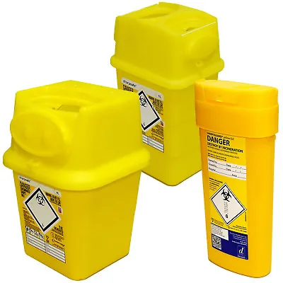 Qualicare Sharps Safe Needle Syringe Insulin Disposal Surgery Waste Bin Box • £9.19