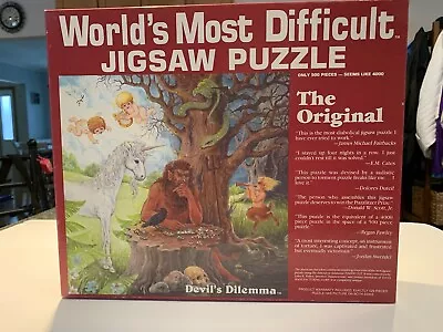 Devil’s Dilemma Double Faced World’s Most Difficult Jigsaw Puzzle 500 Pieces • $10