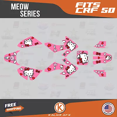 Graphics Kit For Honda CRF50 (2004-2012) Or (2013-2023) Meow - Pink • $74.99