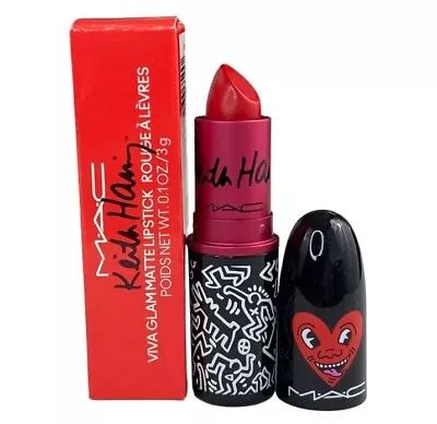 MAC Viva Glam Matte Lipstick. Keith Haring Limited Edition. Shade: Red Haring • $24