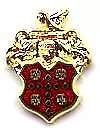 PACKARD FAMILY CREST PIN - Plated Gold • $5.95