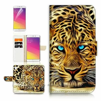 Leopard TPU Phone Wallet Case Cover For New Optus X Start 2  - 21046 • $13.99