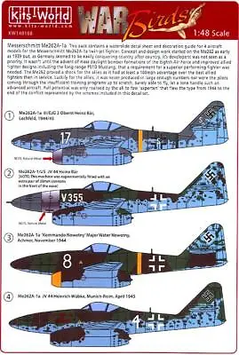 Kits World Decals 1/48 MESSERSCHMITT Me-262A-1A German Jet Fighter • $12.99