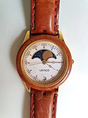 LANCO Mens Moonphase Vintage Watch Rare Rotating Collectors Item WorkingDate  • £150