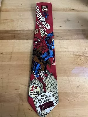 Marvel Comics - Spider-Man Necktie - All Silk Esquire Neckwear - Made In USA • $29.99