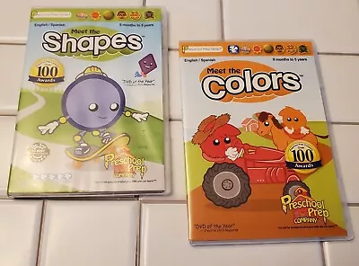 2 Dvd's Preschool Prep Company Meet The Shapes & Colors 9 Months To 5 Years • $6