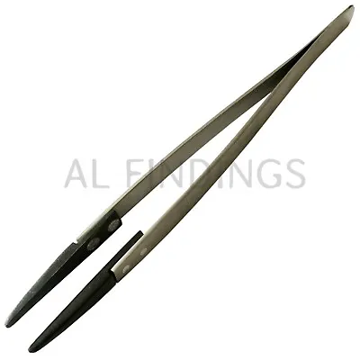 Tweezers With Plastic Tips 40mm Plastic Tip With 12mm Opening 160mm Long Tool • £3.71