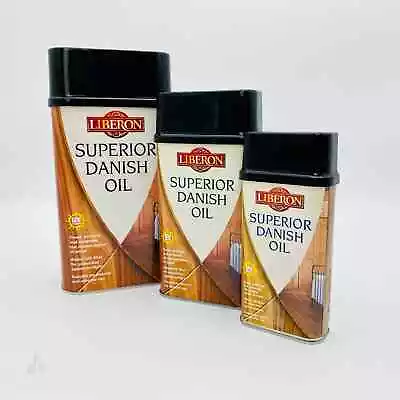 Liberon Superior Danish Oil - Enhances & Protects Wood  - UV Filters - All Sizes • £36.99