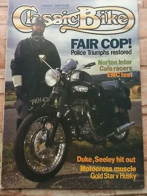 Classic Bike Magazine - January 1989 - BSA Gold Star V Musqvarna Metisse EMC350 • $9.33