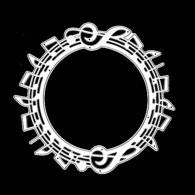 £7.45 • Buy Large Music Notes Circular Frame Metal Cutting Die,  Card Making Paper Crafts H9