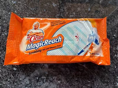 Mr. Clean Magic Reach Scrubbing Tub And Shower 8 Pad Refills Sealed Discontinued • $29.95