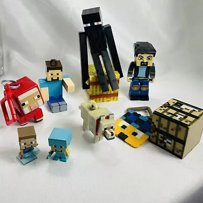 Minecraft Kids Toy Random Lot Action Minifigures Animals Figure Blocks Keychain • $28.45