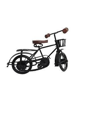 Decorative Art Bike Wooden Seat And Handles Dummy Metal Cycle Handles Seat Black • $14