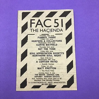 Fun Boy Three Set The Tone FAC 51 Hacienda 1983 Press Advert Cutting • £3.25