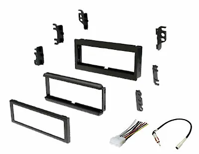 $15.94 • Buy Radio Stereo Install Installation Single Din Dash Kit Wire Harness And Antenna