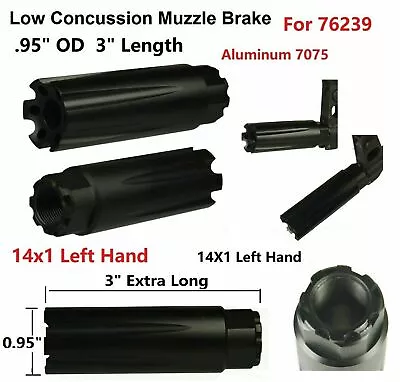 14x1 Left Hand Thread Low Concussion Muzzle Brake Compensator For 7.62x39mm • $22.99