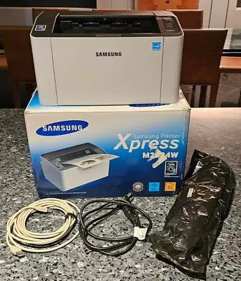 Samsung Xpress M2024W Wireless Laser Printer: Toner Cables Low 1414 Page Count • $105