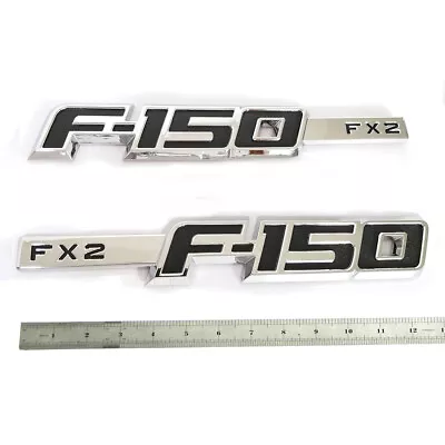 2x OEM F-150 Fx2 Emblem Badge Fender 3D Logo Fits F150 Chrome Genuine Parts • $25.18