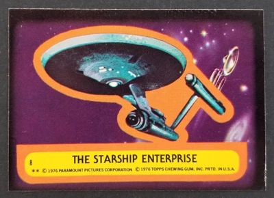 $9.95 • Buy Star Trek 1976 Starship Enterprise Topps Sticker Card #8