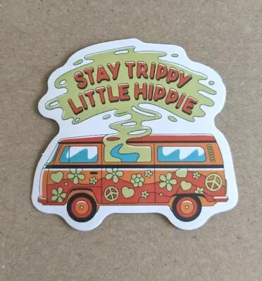 £1.82 • Buy Stay Trippy Little Hippie Vinyl Sticker For Laptop Guitar Waterproof Stickers