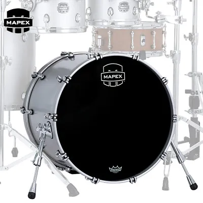 Mapex Saturn Evolution Maple 22  X 18  Bass Drum Iridium Silver SEB2218MAPD • $1144