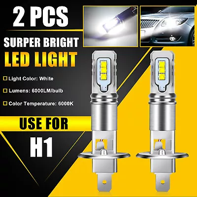2PCS H1 LED Fog Driving Light Bulbs Conversion Kit Super Bright DRL 6000K White • $9.48