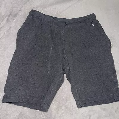 Polo Ralph Lauren Shorts Mens Large Gray Sweat Athleisure Comfort Pony • $18.97