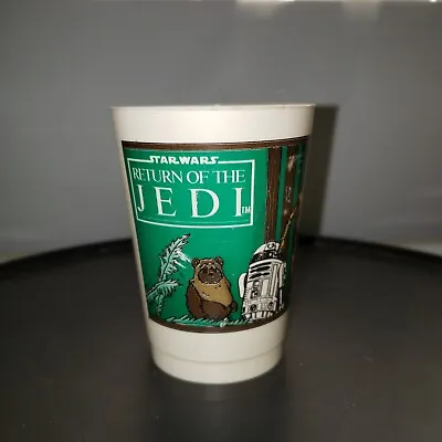 Star Wars Return Of The JEDI 1983 Plastic Cup Pepperidge Farm Ewok C3PO R2D2 • $4