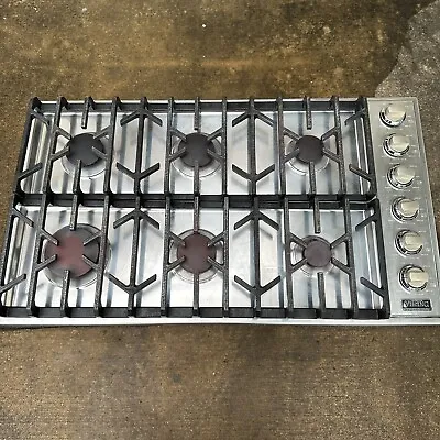 Viking Professional Series VGSU1646BSS 36 In Gas Cooktop   6 Sealed Burners • $800