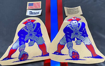 $24.95 • Buy New England Patriots Football Helmet Decals Full Size W/ Extras TB 20 Mil Chrome