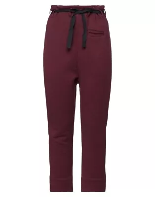 WOW! New Tags Marni Dark Burgundy Belted Crop Pants Sz 44 US 8 $690 • $89.95