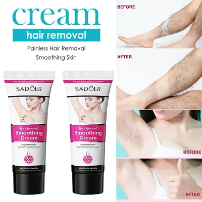 $11.28 • Buy 2x Hair Removal Cream Permanent Body Legs Bikini Armpit Easy& Painless Depilator
