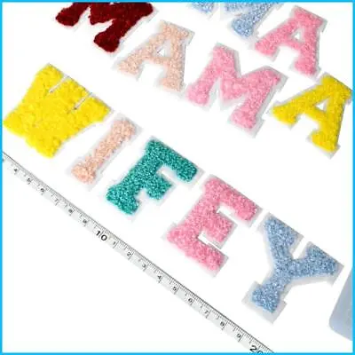 $1.70 • Buy Mixed Colors Chenille Embroidery English Alphabet Letters DIY Iron On Patches