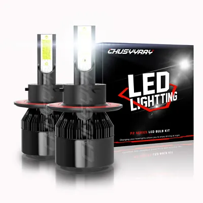 2X H13 9008 LED Headlight Super Bright Bulbs Kit 420000LM White Hi-Lo Beam 6000K • $12.79