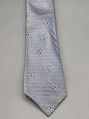 Vintage Classic EUC A Sulka & Co Silk Tie Silver/Blue • $37