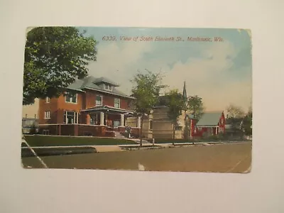 Manitowoc Wisconsin Postcard View South Eleventh Street WI • $5.99