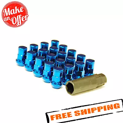 Wheel Mate 32925UP Muteki SR35 Blue 12x1.25 35mm Close End Lug Nuts W/ Lock Set • $91.39