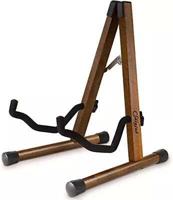 Guitar Stand Walnut Sturdy Acoustic Guitar Stand Adjustable Electric Guitar... • $39.26
