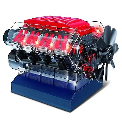 Playz V8 Combustion Engine Model Kit That Runs - Build Your Own STEM Mini V8 • $94.15