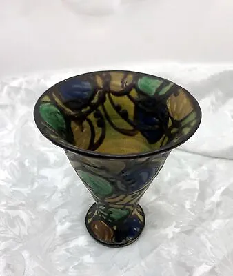 Rare 1930s Rare Herman Kahler HAK Signed Art Nouveau Danish Art Pottery Vase • $295