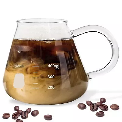Erlenmeyer Flask Mug Beaker Coffee Mug W/ Measurements Borosilicate Thick 500mL • $29.06