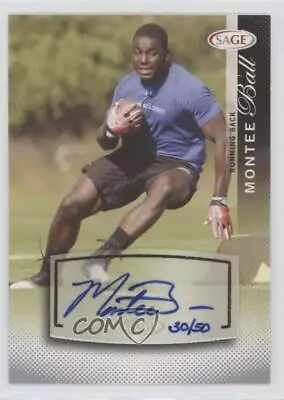 2014 SAGE Auto Football Sophmore Auto Silver /50 Montee Ball #S1 Auto • $3.39