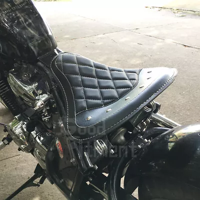Black Diamond Motorcycle Solo Seat Sping Fits For Honda Street Shadow 400 Bobber • $79.12