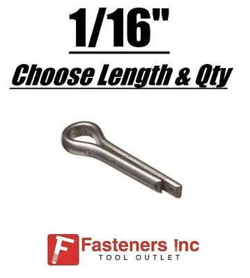 1/16  Diameter Cotter Pin Keys Split Plain Steel Finish (All Sizes)  • $20.89