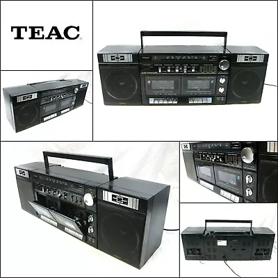 Vintage TEAC PC-33 Double Cassette Tape Radio Graphic Equalizer Boombox • $70