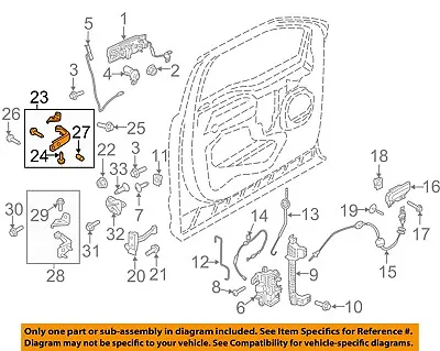 FORD OEM 15-19 F-150 Front Door Lock Hardware-Upper Hinge Left FL3Z1622801B • $18.55