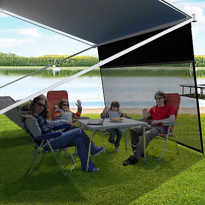 Fonzier RV Awning Complete Kit 10-20' FT Sun Shade Mesh Canopy Screen Privacy • $57.95