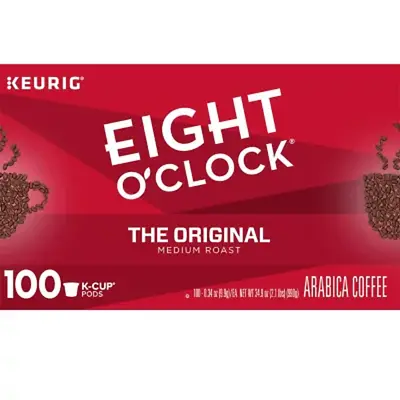 Eight O'Clock The Original Coffee K-Cup Pods Medium Roast (100 Ct)  • $63.10