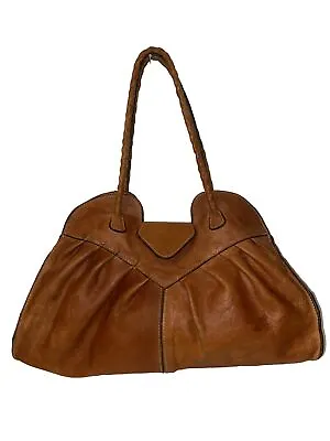 Vintage Patricia Nash Purse Lione Brown Leather Satchel Purse Bag • $40.56