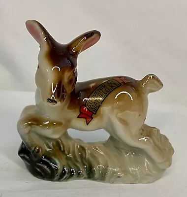 Vintage Miniature Porcelain Fawn Deer Figurine Laying Down Japan Mayfield KY • $15.99